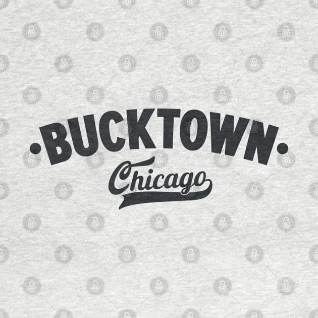 Bucktown Chicago Classic Logo Design - Chicago Neighborhood Series by Boogosh